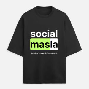 Social Masla - Growth Infrastructure - Black (Front Only)